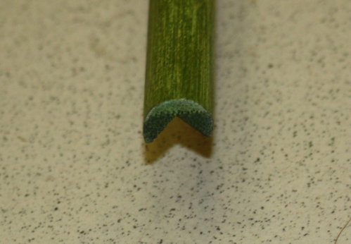 Планка угловая наружная D 03-04, цвет зеленый