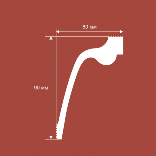 Потолочный карниз Cosca КX066, 60х90