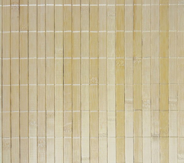 Бамбуковое полотно с нитью натурального цвета ламель 17 мм, шир. 2,5 м.