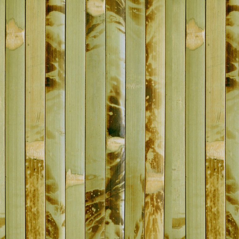 Бамбуковые обои, ламель 17мм, зеленая черепаха, шир.1 м.